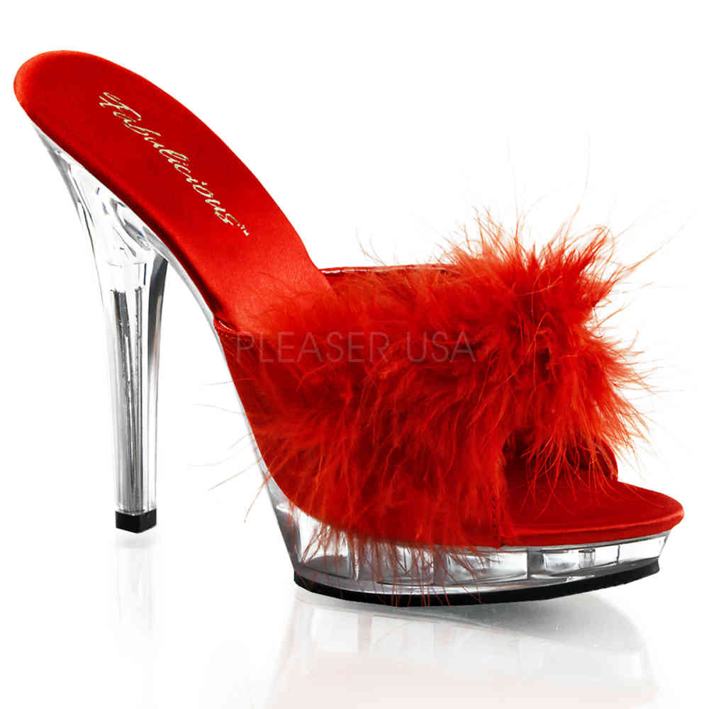 Fabulicious - LIP-101-8 Muiltjes met hak - Rood